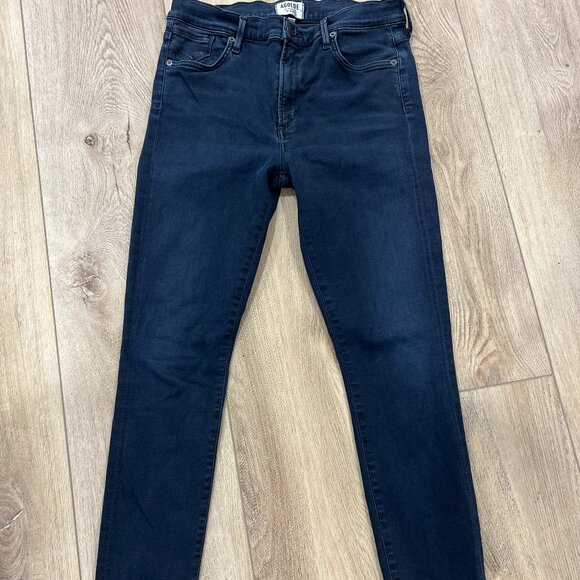 AGOLDE Sophie High Rise Skinny in Stage Dark Blue Denim Jeans 30 - Picture 3 of 7